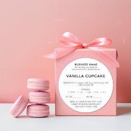 Lagstadgad licens för Bakery Home Allergy Runt Klistermärke