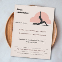 Lågstegsfack - Yoga Instructor Flyer