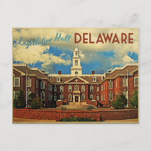 Lagstiftande Hall Delaware Vykort