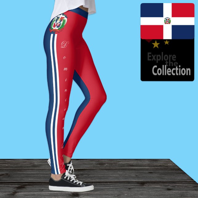 Lagstiftning i Dominikanska republiken mode, Flagg Leggings (Skapare uppladdad)