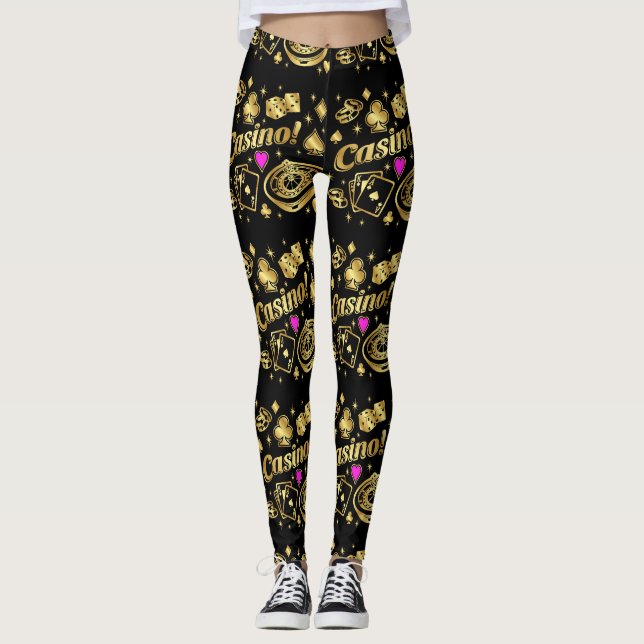 Lagstiftning i Mode i kasino Gambling Leggings (Framsida)