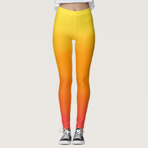 Lagstiftning om Gult, orange och rött kamrat Leggings