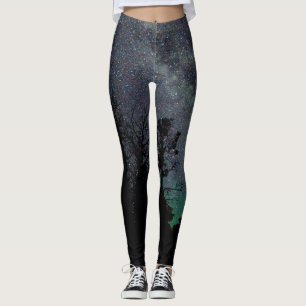 Lagstiftning om stjärnor Himlar och Träd Leggings