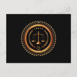 Lagstiftning - Skalor för rättskipning - vykort -