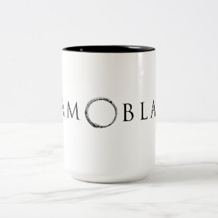 Lagsvart - två tonar vitkaffemuggen Två-Tonad mugg