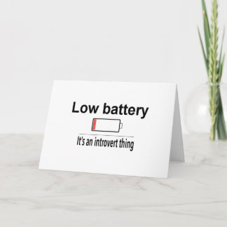 Lågt batteri kort