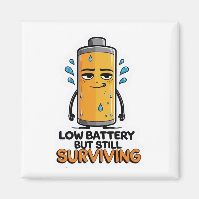 Lågt batteri magnet (Framsidan)