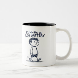 Lågt batteri Mugg - Kaffeinladdning krävs