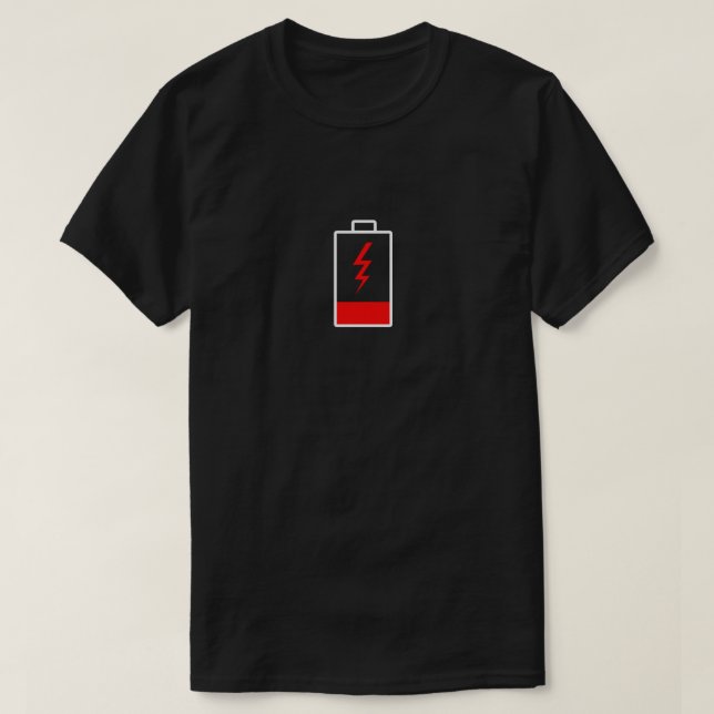Lågt batteri T-Shirt (Design framsida)