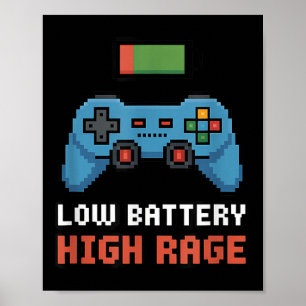 Lågt batteriladdningsintervall, högupplöst spelnin poster