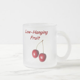 Lågt - hängande frukt frostad glasmugg