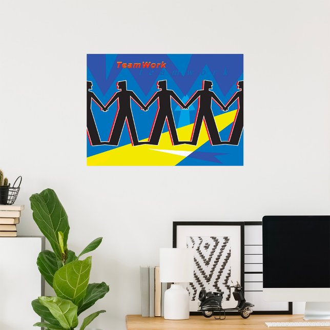 Lagtalsarbete Enighet Människor som håller hand Poster (Skapare uppladdad)
