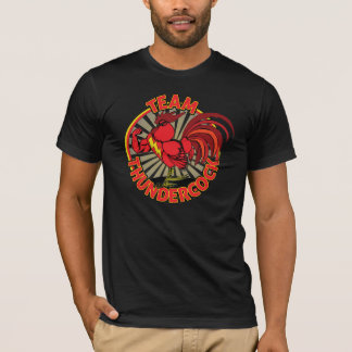 LagThundercock manar T-tröja, svart Tee Shirt