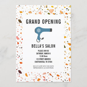 Lågtorktumlare Terrazzo Salon Open Inbjudningar