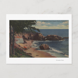 Laguna Beach, CA - skyddad kupa på Kusten Vykort
