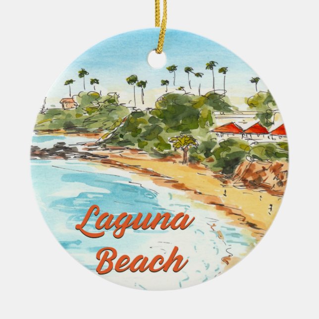 Laguna Beach California Ornament (Framsidan)