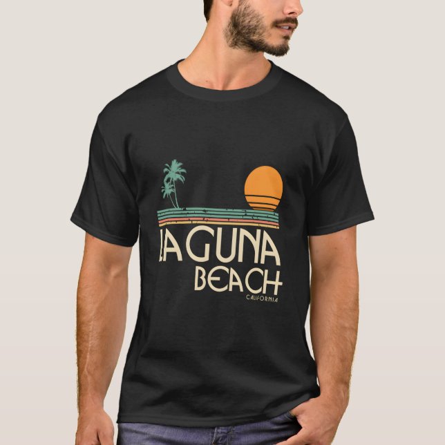 Laguna Beach California Surf T Shirt (Framsida)