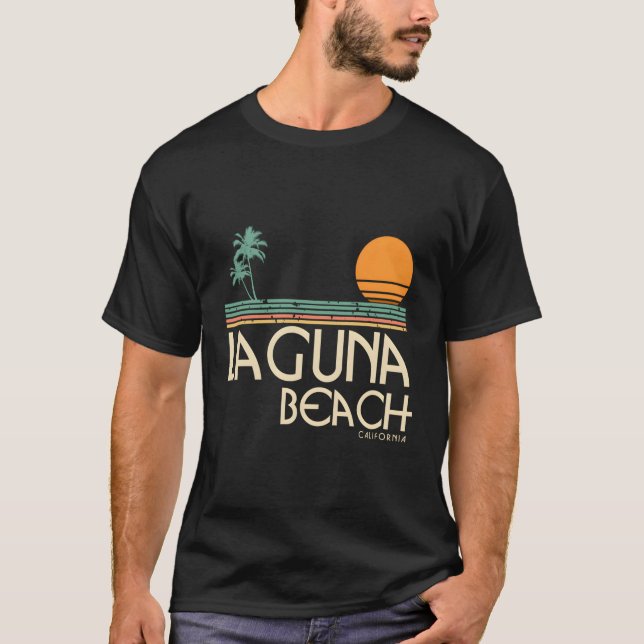 Laguna Beach California Surfa T Shirt (Framsida)