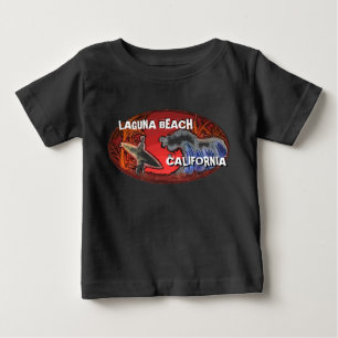 Laguna Beach California surfer art baby outfit Tröja