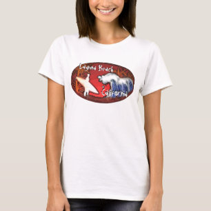 Laguna Beach California surfer vinkarare tank art  Tee