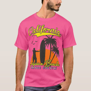 LAGUNA BEACH CALIFORNIA SURFING SUNSET SURFER T SHIRT