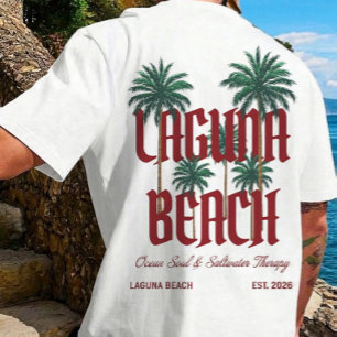 Laguna Beach California Surfpalmer Grafisk T-shirt