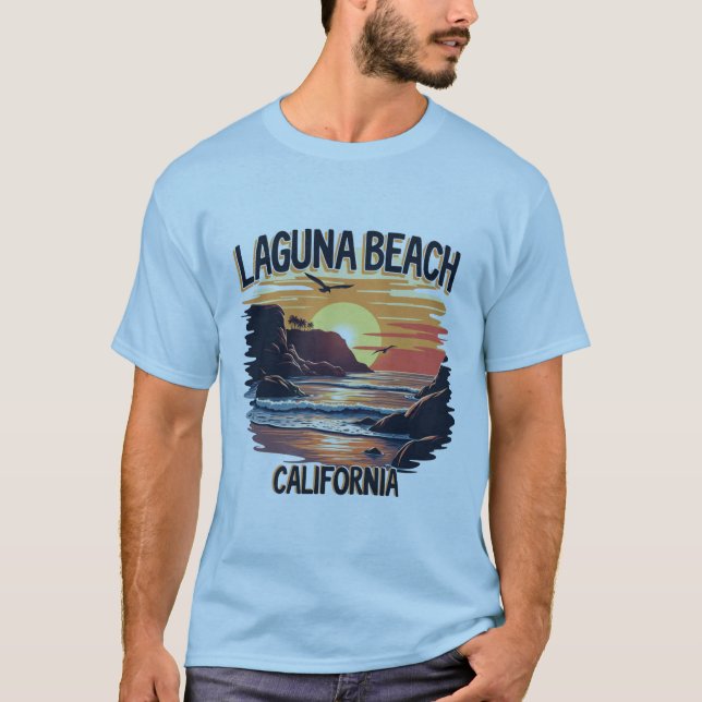 LAGUNA BEACH CALIFORNIA T SHIRT (Framsida)