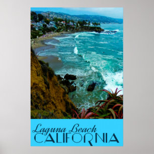 Laguna Beach California Vintage resor Poster