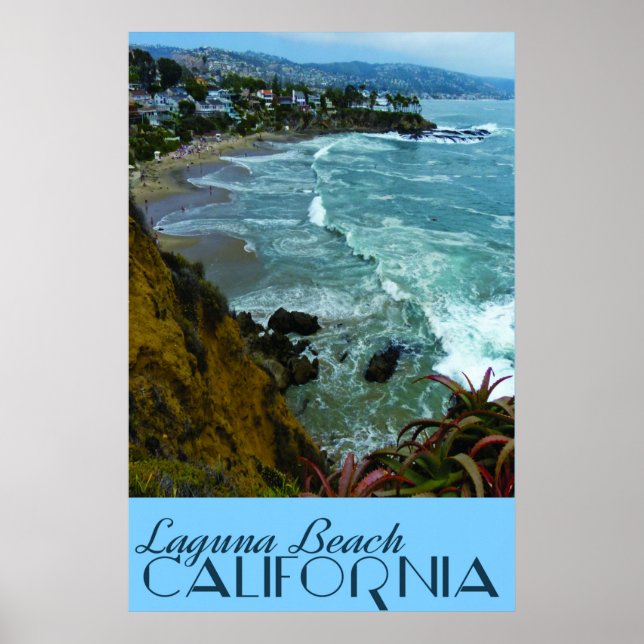 Laguna Beach California Vintage resor Poster (Framsidan)
