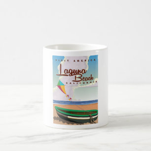 Laguna Beach California Vintage resor Poster Kaffemugg