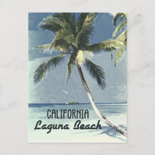 Laguna Beach California Vintage Retro Poster Art Vykort
