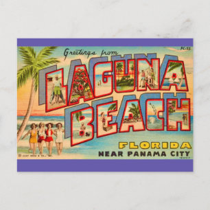 Laguna Beach FL Vintage vykort