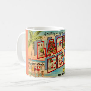 Laguna Beach FL Vintage vykortsmugg Kaffemugg