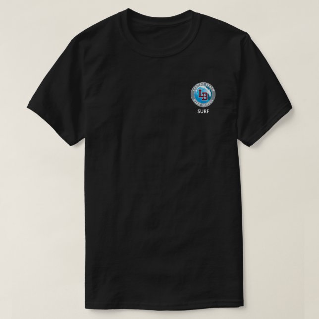 Laguna Beach High School Surfa Team T Shirt (Design framsida)