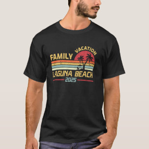 Laguna Beach Kalifornien Familjesemester 2025 Somm T Shirt