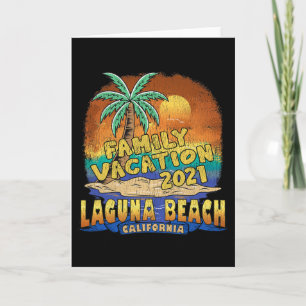 Laguna Beach Kalifornien Familjesemester Souvenir Kort