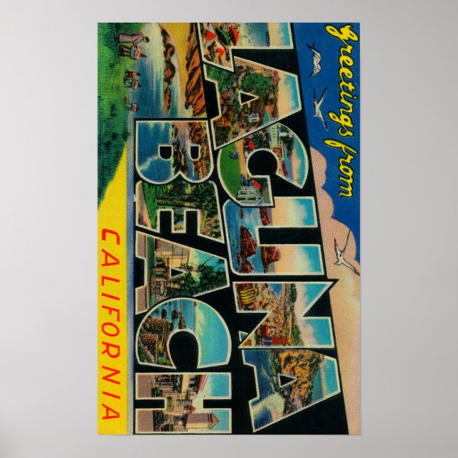 Laguna Beach, Kalifornien - Stora Brev Scenes Poster (Framsidan)