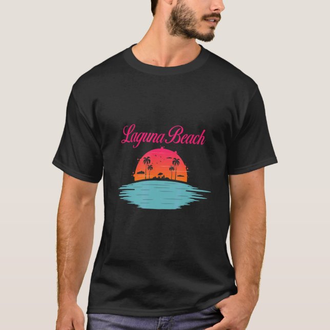 Laguna Beach Orange County California Summer Vacat T Shirt (Framsida)