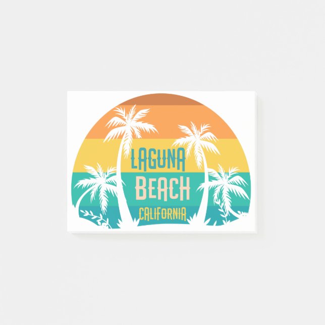 Laguna Beach Retro Post-it Block (Framsida)