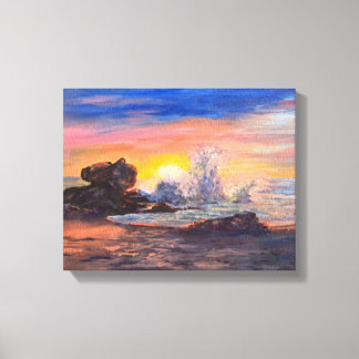 Laguna Beach Sunset Canvastryck
