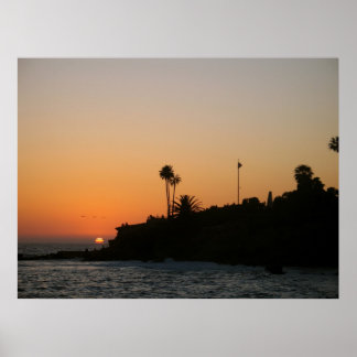 Laguna Beach Sunset Scenia Photo Poster