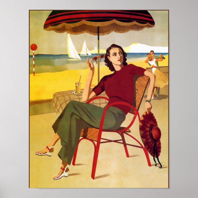 Laguna Beach Vintage affisch (Framsidan)