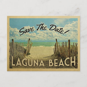 Laguna Beach-Vintagen Spara datum Meddelande Vykort