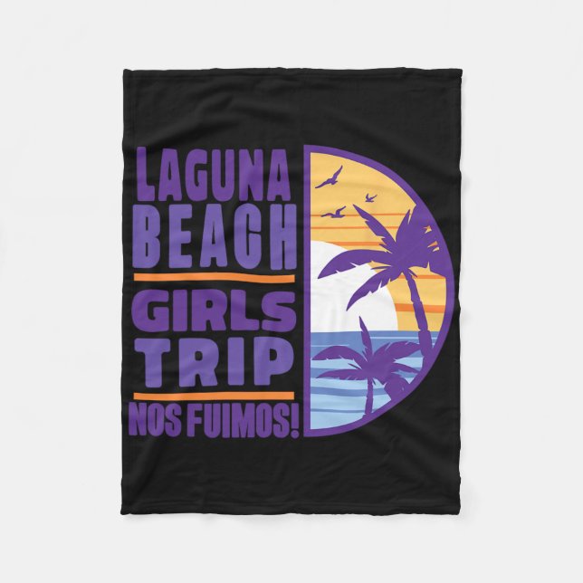 Laguna California Ca Beach Girls Trip Vacation Wom Fleecefilt (Framsidan)