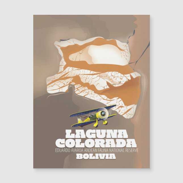 Laguna Colorada Bolivia Salvia sjö resepresentatio (Framsida)