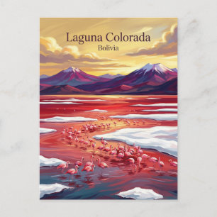 Laguna Colorada Bolivia Vykort