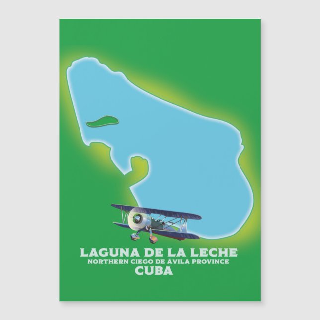 Laguna de la Leche Kubasjön karta (Framsida)