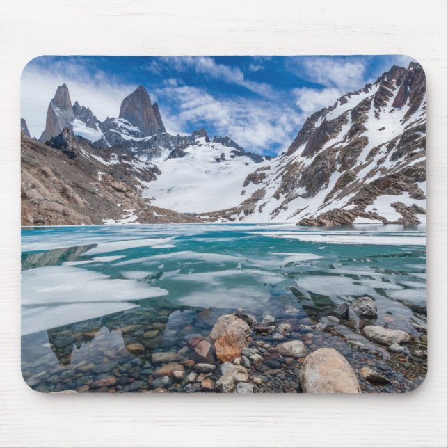 Laguna De Los Tres och montering Fitzroy Musmatta (Framsidan)