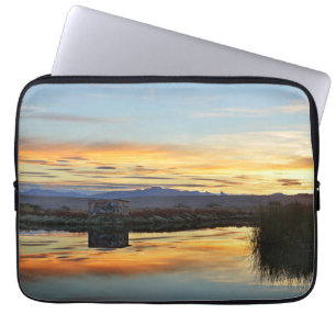 Laguna Nimez solnedgång, El Calafate, Argentina Laptop Sleeve