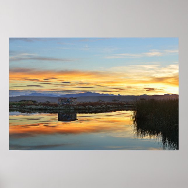 Laguna Nimez Sunset, El Calafate, Argentina Poster (Framsidan)